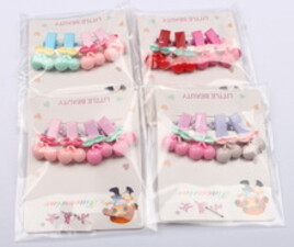 گل سر انبری طرح گیلاس (4 عددی)