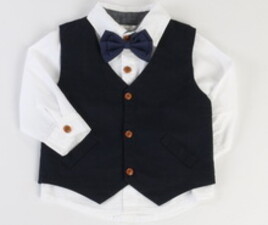 شومیز و جلیقه با پاپیون H&amp;M