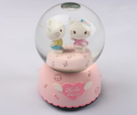 گوی موزیکال بزرگ hello kitty