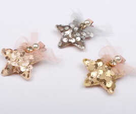 گل سر انبری ستاره پولکی