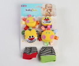 مچ بند جغجغه ای و جوراب baby jem ترکیه