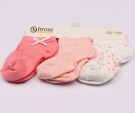 جوراب سه عددی Bross ترکیه(12-6 ماه)