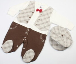 سرهمی نوزادی با کلاه G.a.y.e ترکیه