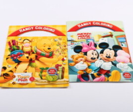 دفتر رنگ آمیزی برچسب دار