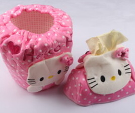روکش سطل و دستمال Hello kitty