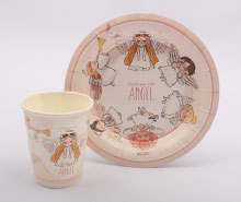 پیش دستی و لیوان 20 عددی فرشته