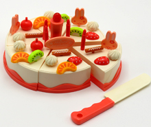 کیک برشی جشن تولد با شمع نورانی( 43 تکه)