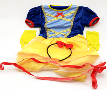 لباس سفید برفی با تل و دستکش