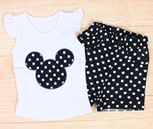 تاپ و شلوارک مینی موس blue star