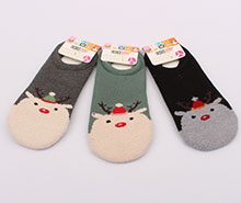 جوراب حوله ای استپ دار (9-7 سال)