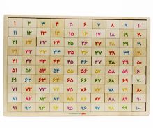 پازل چوبی اعداد فارسی (1 تا 100)