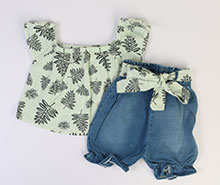 تاپ و شلوارک blue star