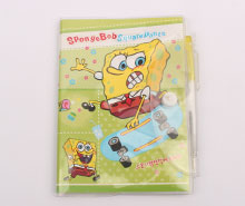 دفترچه یادداشت و خودکار باب اسفنجی