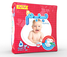 پوشک سایز 5 ببم bebem بسته 30 عددی