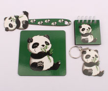 ست دفترچه، بوک مارک، زیر لیوانی، و جاسوئیچی (دارای رنگبندی)