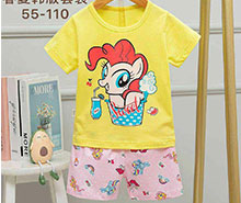 تیشرت و شلوارک اسب پونی ling ling liang zai