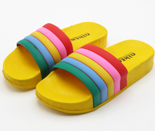 دمپایی رنگین کمانی زرد(نیکتا)