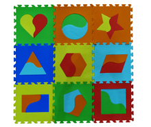 کفپوش پازلی اشکال هندسی بزرگ