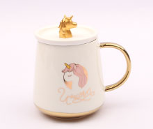 ماگ سرامیکی درب مجسمه ای اسب تک شاخ