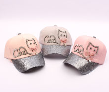 کلاه لبه دار طرح گربه (5 سال به بالا)
