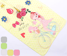 شال طرح دختر دوچرخه سوار