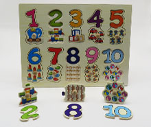 پازل چوبی مفهومی اعداد