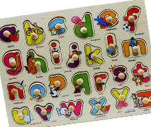 پازل حروف انگلیسی و اشکال