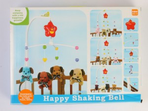 آویز تخت موزیکال happy shaking bell