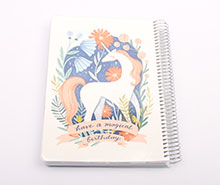 دفتر مشق سیمی 200 برگ جلد دار (دارای تنوع طرح)