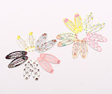 گل سر تق تقی طرح دار (2 عددی)