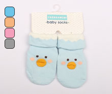 جوراب استپ دار طرح جوجه (6-0 ماه)