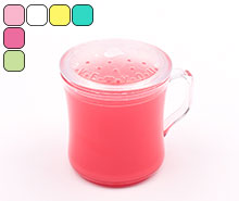 لیوان درب دار رنگی