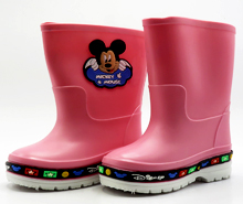 چکمه میکی موس صورتی