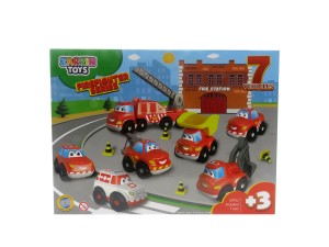 ست 7 تایی ماشین های آتشنشانی زرین تویز