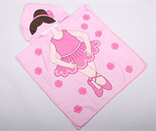 حوله پانچو دختر بالرین (7-3 سال)