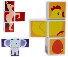 پازل شش وجهی مگنتی (جغجغه ای)