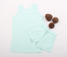 ست زیرپوش و شورت پادار آبی