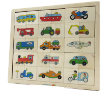 پازل همچین ماشین 30 قطعه (چوبی)
