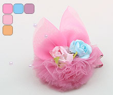 گل سر انبری گل رز و تور