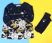 پیراهن و جوراب شلواری monna rosa ترکیه