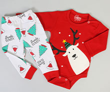 بادی و شلوار با طرح کریسمس light