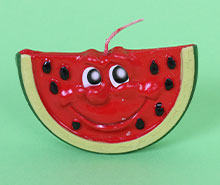 شمع یلدا طرح هندوانه و شکلک