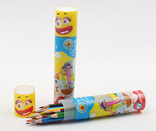 مداد رنگی 12 رنگ لوله ای آریا