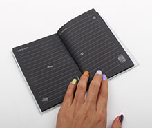 دفترچه صفحه مشکی پاریس