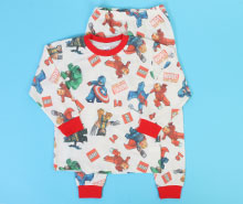 بلوز و شلوار با طرح لگو kido max