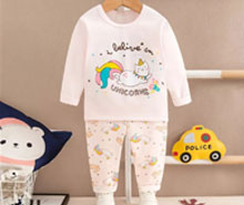 بلوز و شلوار با طرح اسب تک شاخ (یونیکورن) tongxin