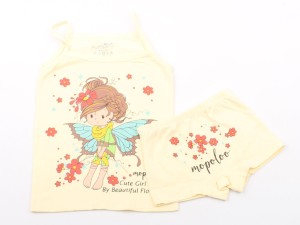 ست زیرپوش و شورت لیمویی (10-3 سال)