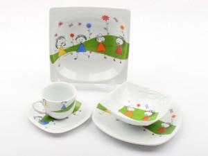 سرویس غذاخوری 5 تکه طرح کودکان خندان