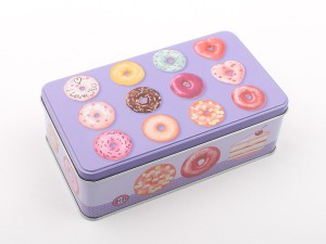 جعبه فلزی طرح دونات (سایز کوچک)
