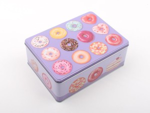 جعبه فلزی طرح دونات (سایز بزرگ)